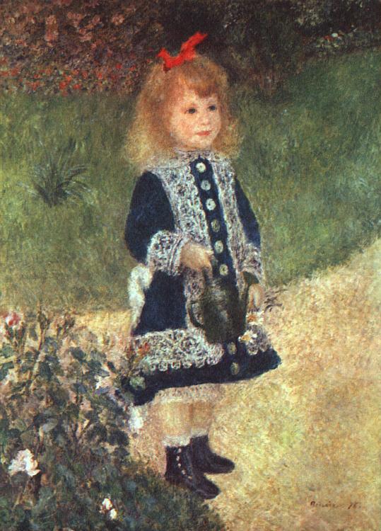 Pierre Renoir Girl and Watering Can oil painting picture